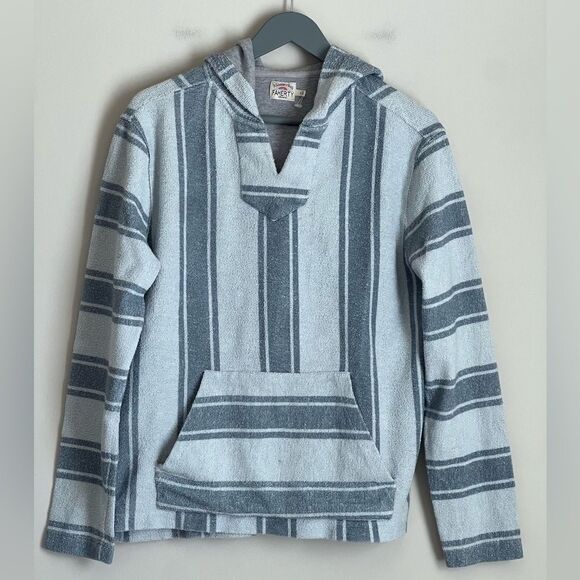 NEW Faherty Baja Beach Striped Terry Hoodie Size Small - Picture 3 of 10